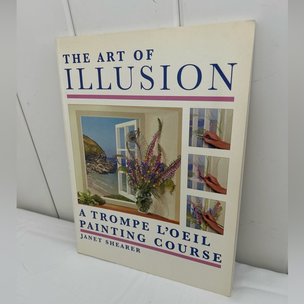 Vintage The Art of Illusion Trompe L'Oeil Painting Course 90s wall painting book